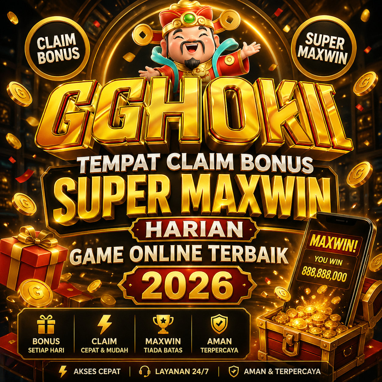 GGHOKI> Tempat Claim Bonus Super Maxwin Harian Game online Terbaik 2026 